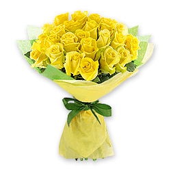 Букет из жёлтых роз