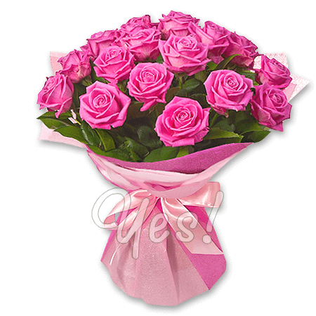 Bouquet of lilac roses (60 cm.)